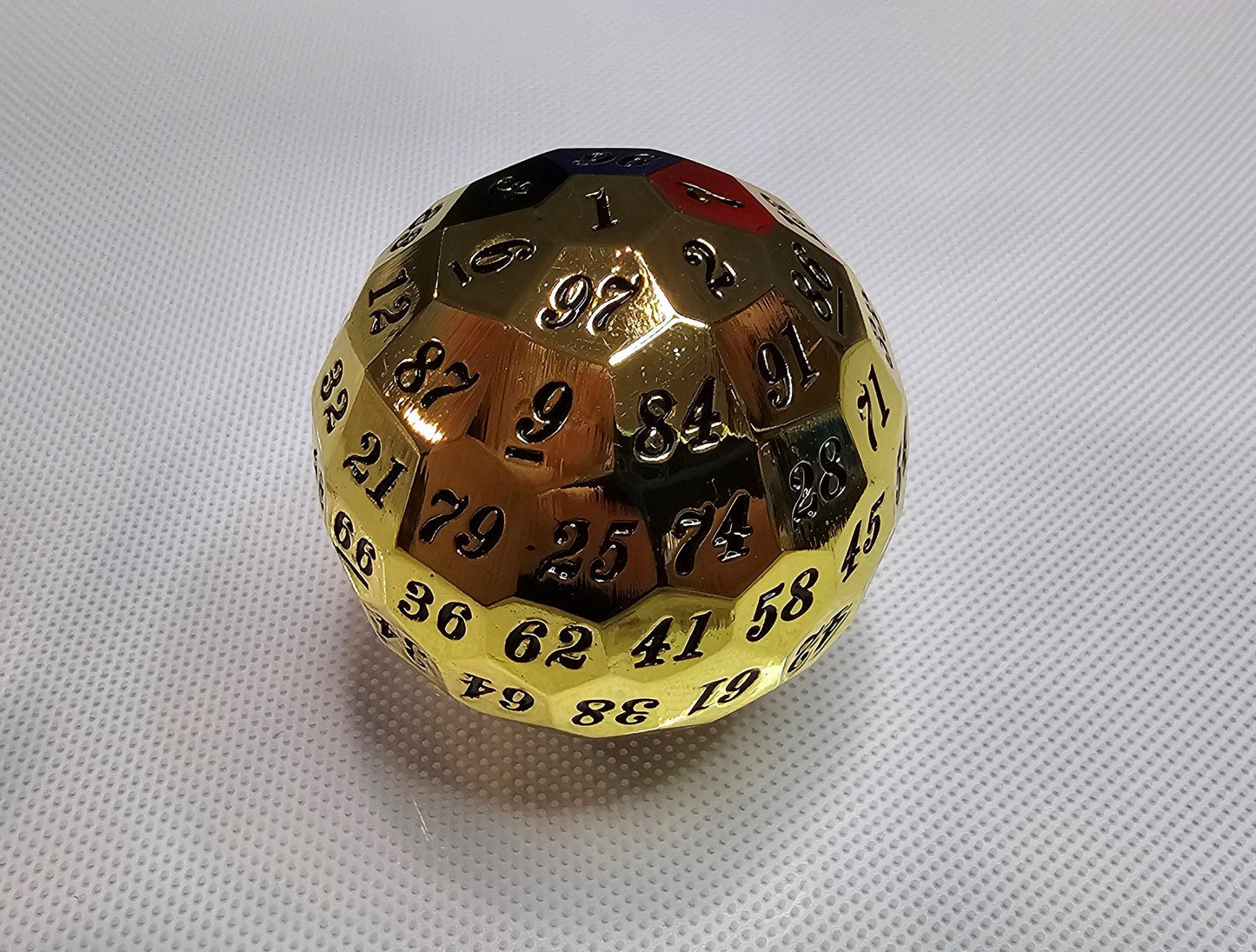 DragonSteel HD D100 Metal Dice (Gold Shiny)