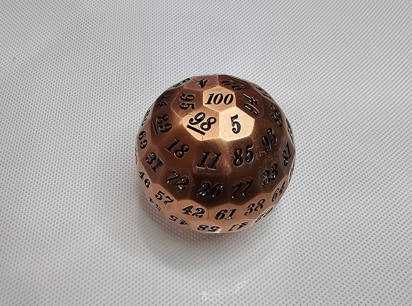 DragonSteel HD D100 Metal Dice (Copper)