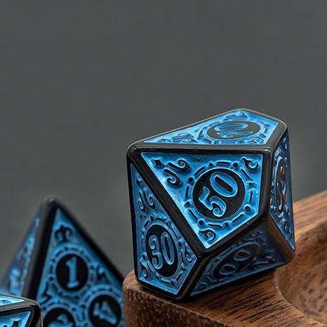 Magic Flame Dice Set (Blue)