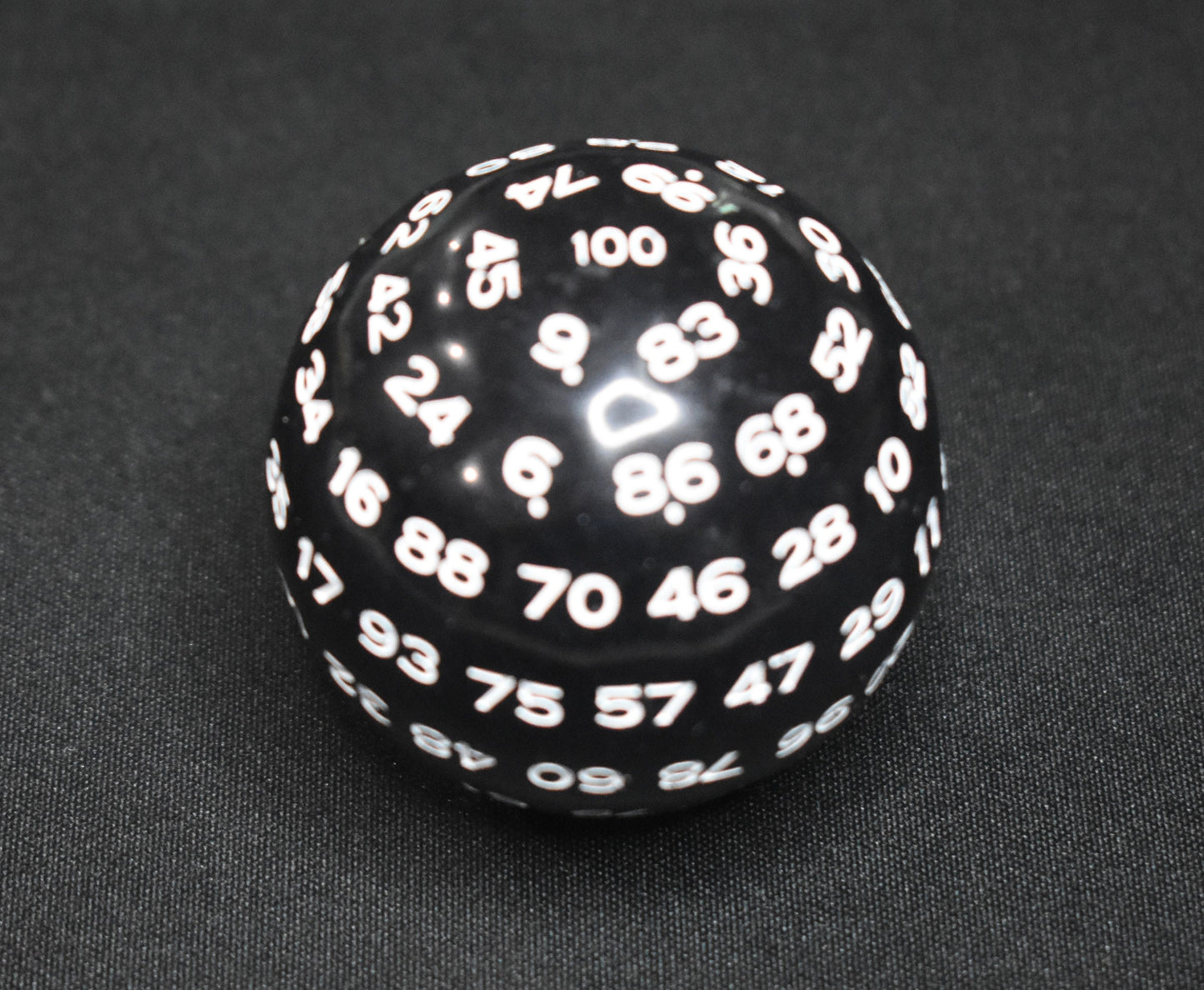 DragonSteel MD D100 Resin Dice (Black)