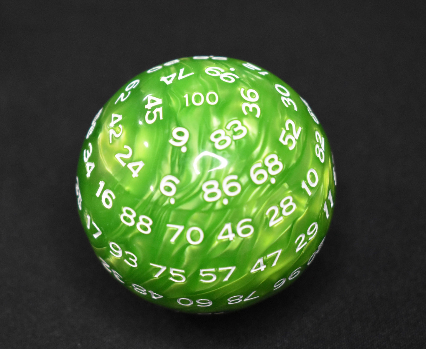 DragonSteel MD D100 Resin Dice (Pearl Green)