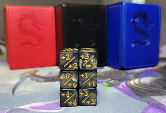 Blended Color 12 Piece D6 Counters Dice Set