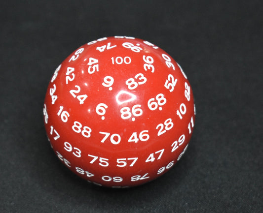 DragonSteel MD D100 Resin Dice (Red)