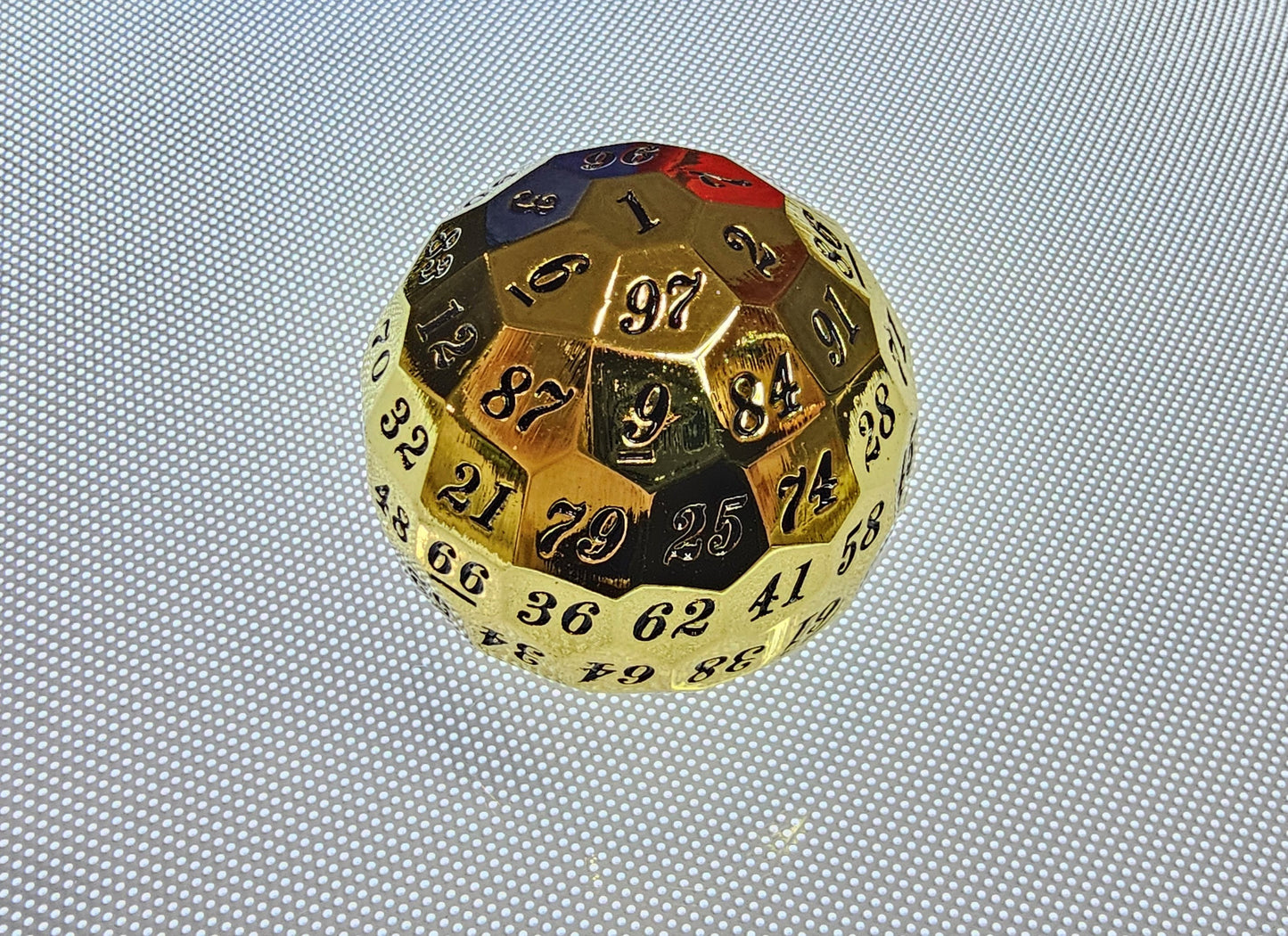 DragonSteel HD D100 Metal Dice  (Gold Shiny)