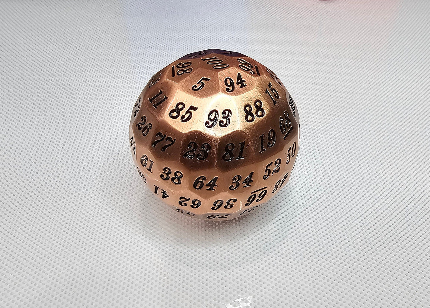 DragonSteel HD D100 Metal Dice  (Copper)