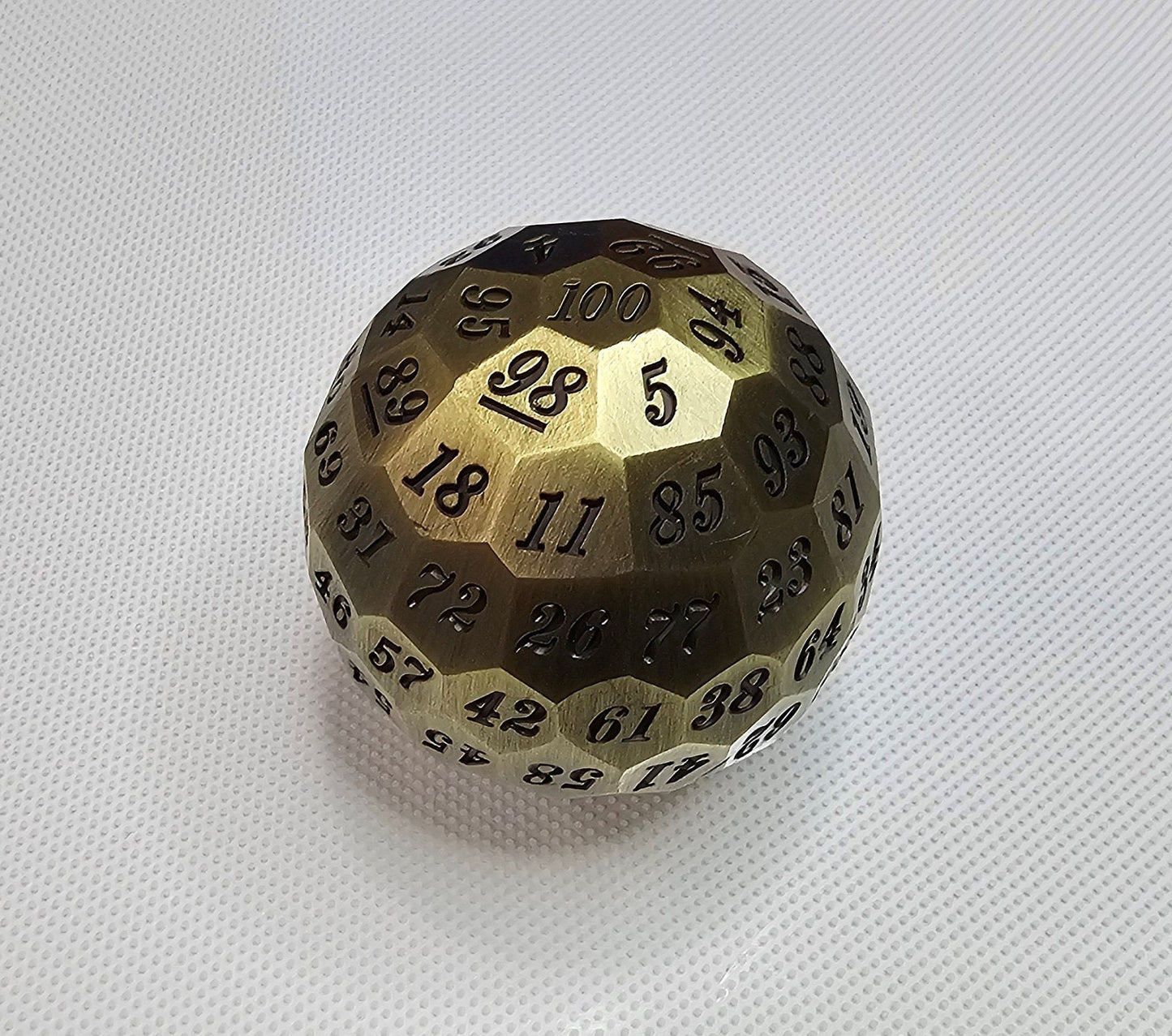 DragonSteel HD D100 Metal Dice  (Ancient Gold)