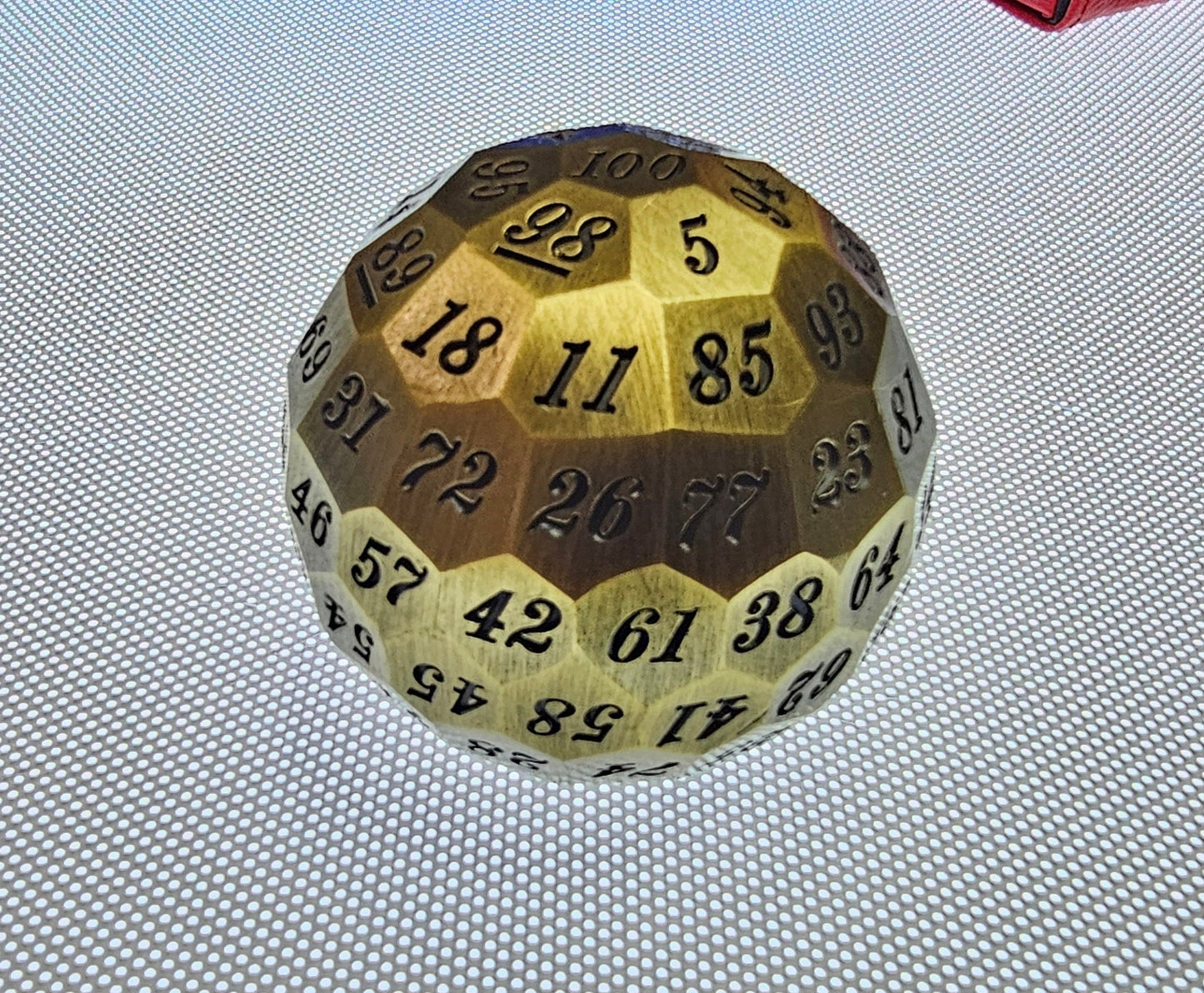 DragonSteel HD D100 Metal Dice  (Ancient Gold)