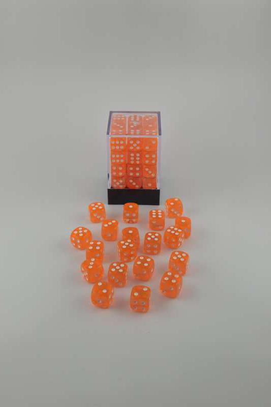 Falentry Dice 36 Piece Block Set (Translucent Orange)