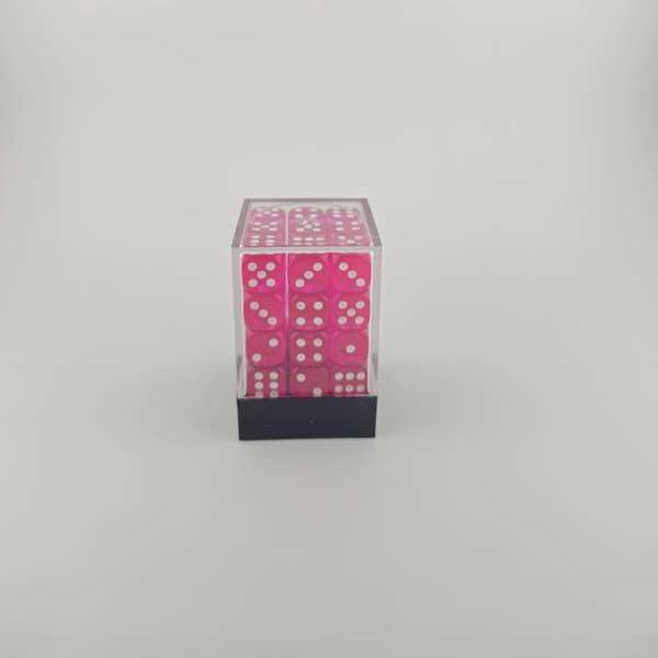 Falentry Dice 36 Piece Block Set (Translucent Dark Pink)