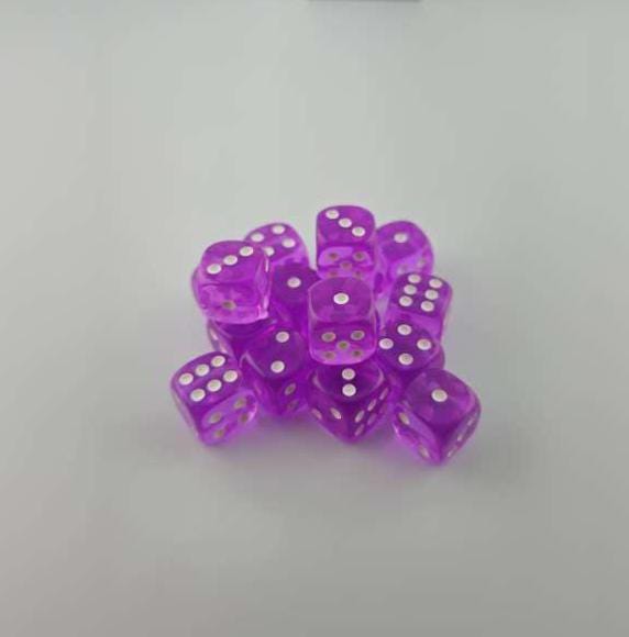 Falentry Dice 36 Piece Block Set (Translucent Purple )