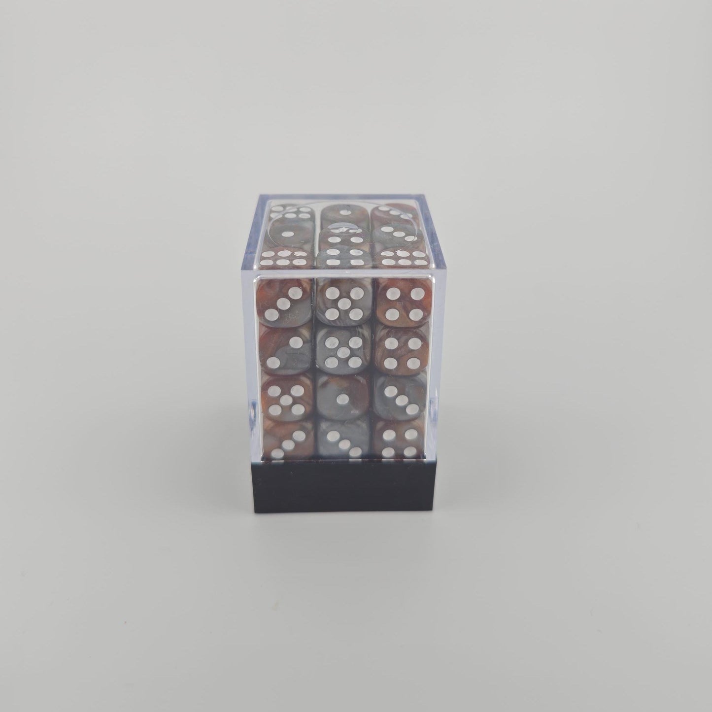 Falentry Dice 36 Piece Block Set (Swirl Gray Brown)