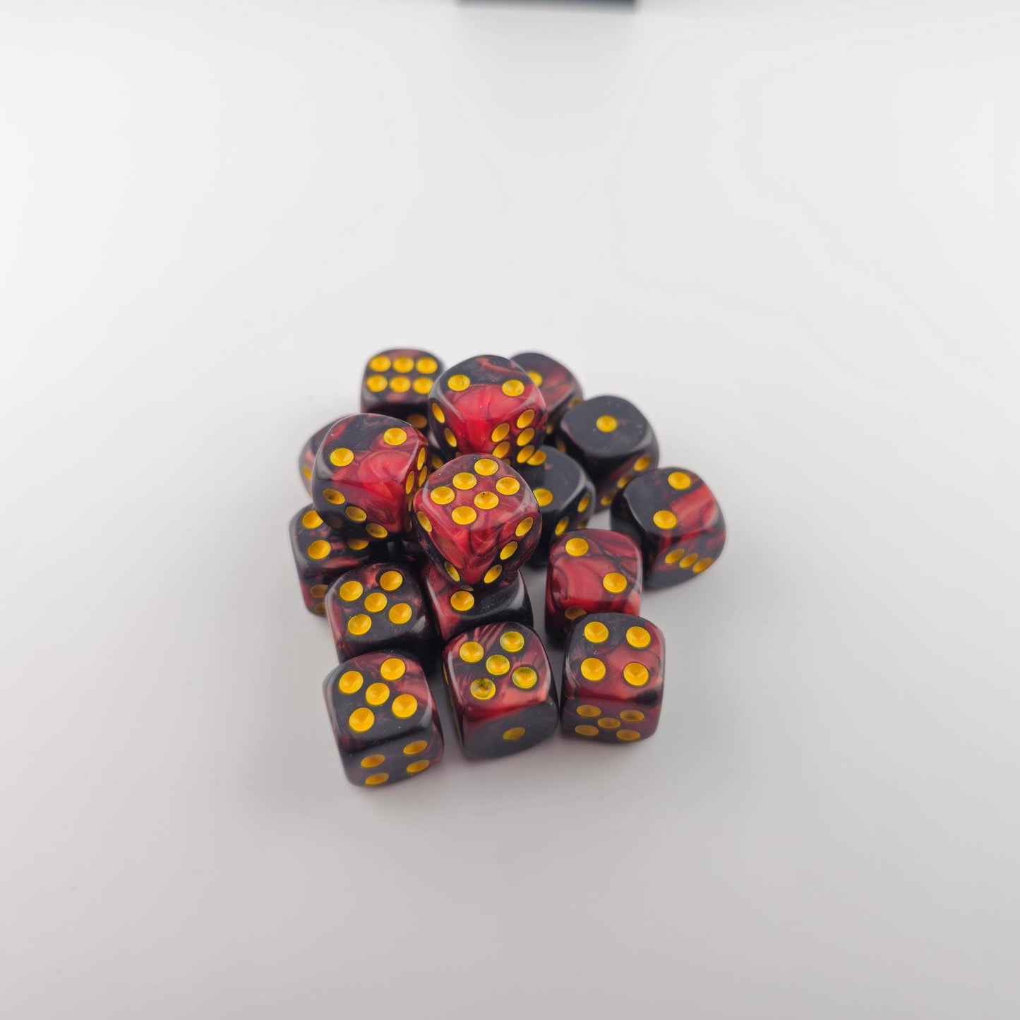 Falentry Dice 36 Piece Block Set (Swirl Red Black)