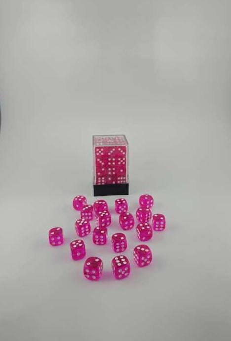 Falentry Dice 36 Piece Block Set (Translucent Dark Pink)