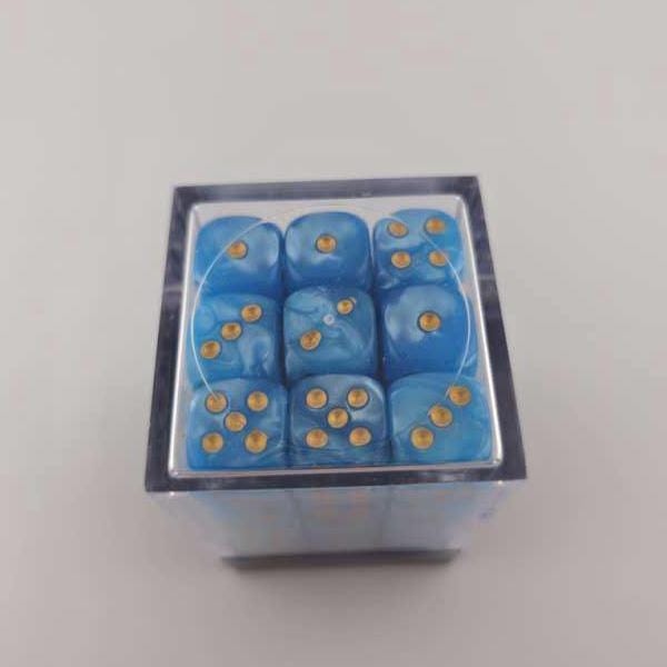 Falentry Dice 36 Piece Block Set (Pearl Lake Blue)