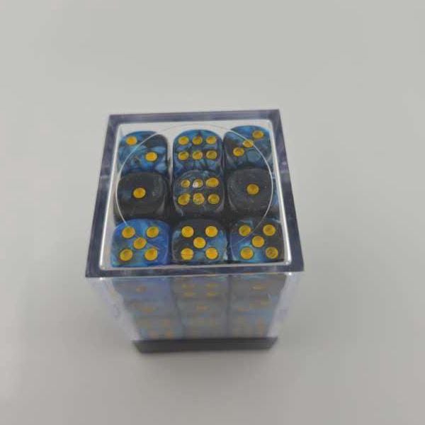 Falentry Dice 36 Piece Block Set (Pearl Blue Black)