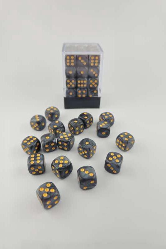 Falentry Dice 36 Piece Block Set (Pearl Black)