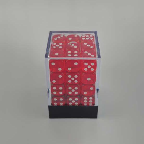 Falentry Dice 36 Piece Block Set (Translucent Red)