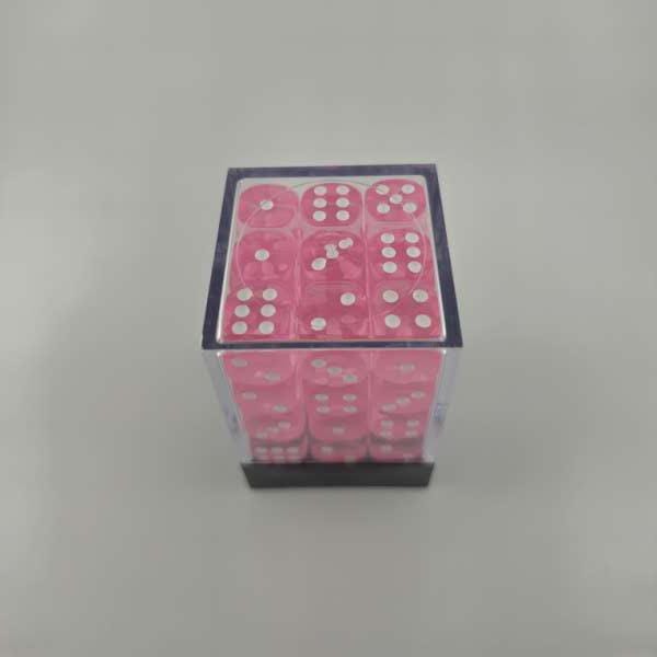 Falentry Dice 36 Piece Block Set (Translucent Light Pink)