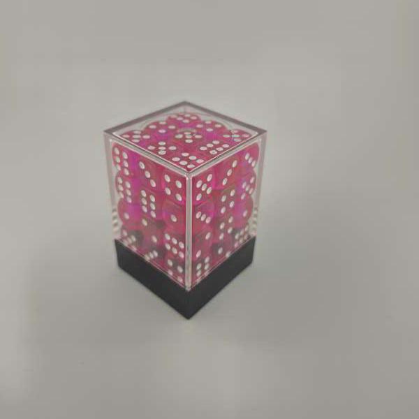 Falentry Dice 36 Piece Block Set (Translucent Dark Pink)