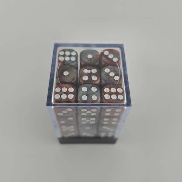 Falentry Dice 36 Piece Block Set (Swirl Gray Brown)