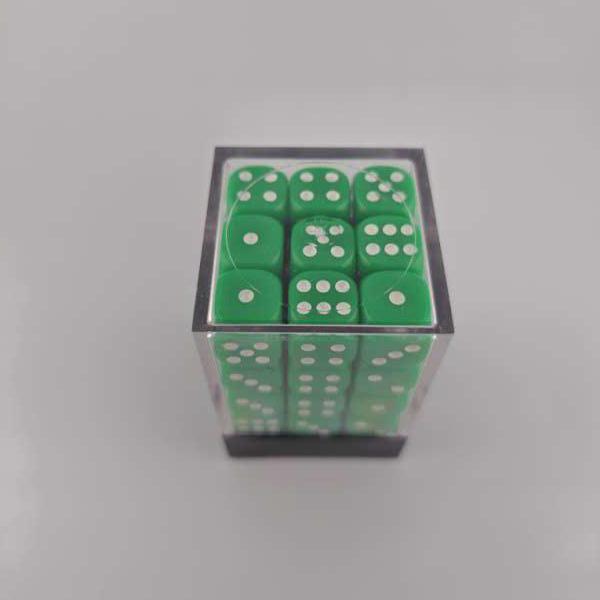 Falentry Dice 36 Piece Block Set (Solid Green)