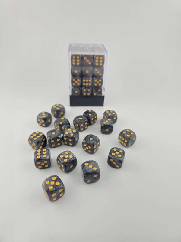 Falentry Dice 36 Piece Block Set (Pearl Black)