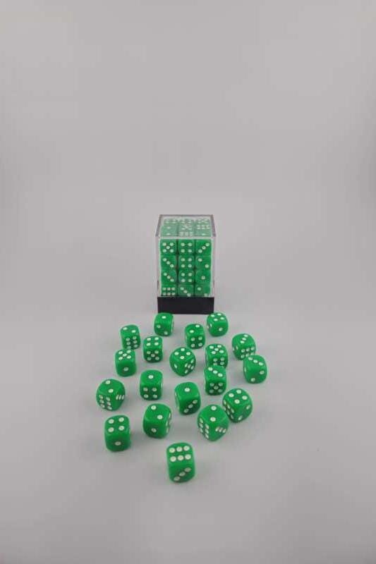 Falentry Dice 36 Piece Block Set (Solid Green)