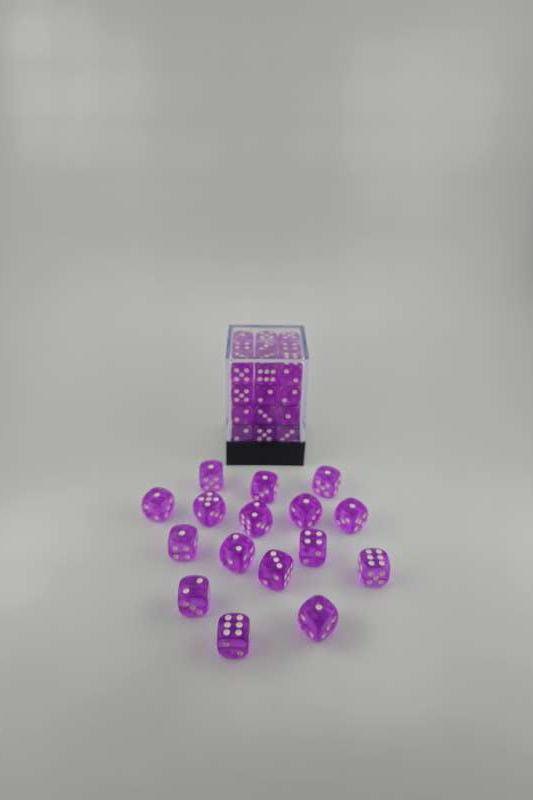 Falentry Dice 36 Piece Block Set (Translucent Purple )