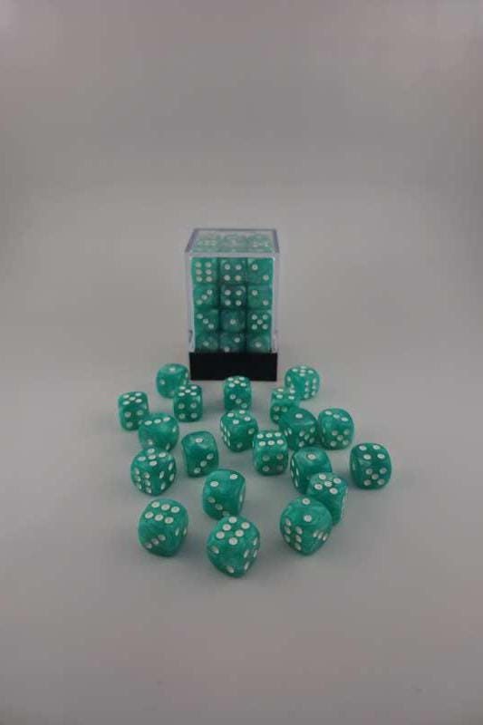 Falentry Dice 36 Piece Block Set (Pearl Teal)