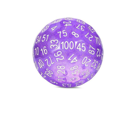 DragonSteel MD D100 Resin Dice (Translucent Purple)