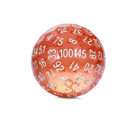 DragonSteel MD D100 Resin Dice (Translucent Orange)