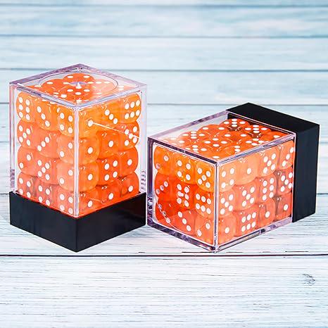 Falentry Dice 36 Piece Block Set (Translucent Orange)