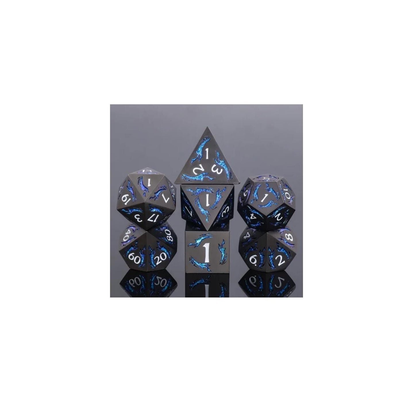 Dagger of the Wind - Wind (Black Dice w/ Blue Dagger Design)