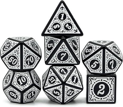 Magic Flame Dice Set (White)