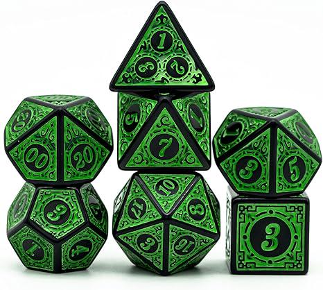 Magic Flame Dice Set (Green)