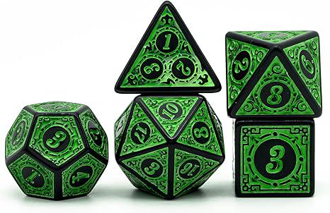 Magic Flame Dice Set (Green)