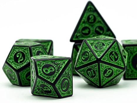 Magic Flame Dice Set (Green)