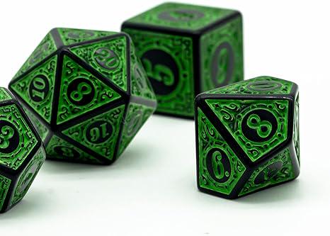 Magic Flame Dice Set (Green)