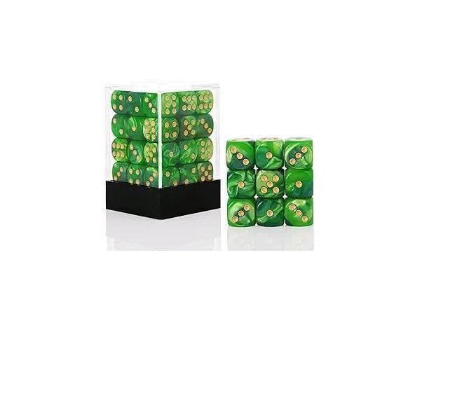 Falentry Dice 36 Piece Block Set (Pearl Green)