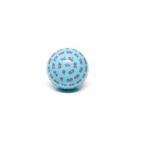 DragonSteel MD D100 Resin Dice (Solid Light Blue Blue Jay)