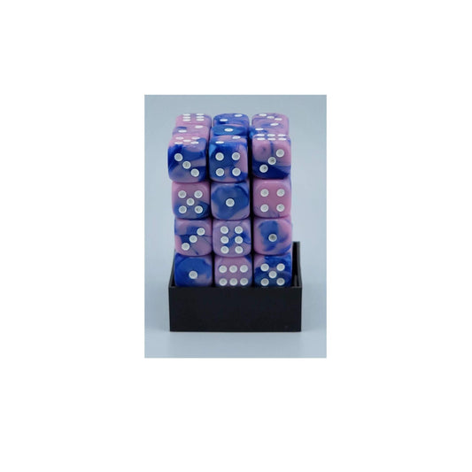 Falentry Dice 36 Piece Block Set (Swirl Pink Blue)