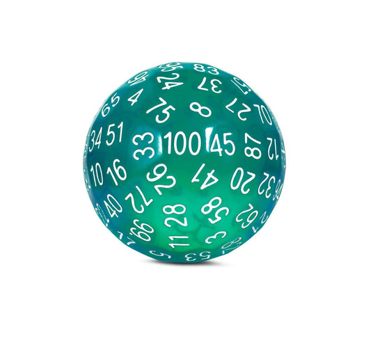 DragonSteel MD D100 Resin Dice (Translucent Green)