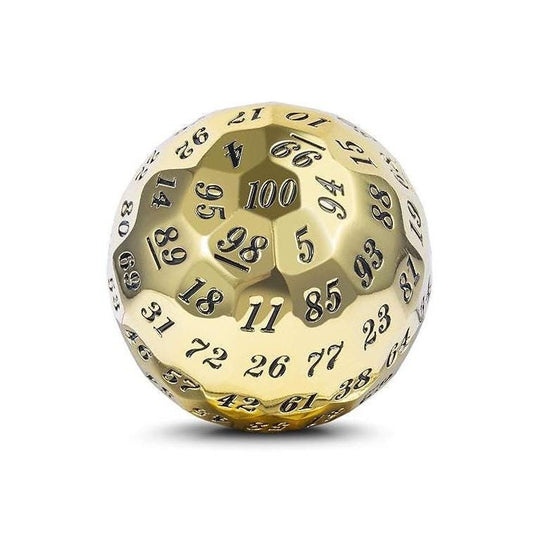 DragonSteel HD D100 Metal Dice  (Gold Shiny)