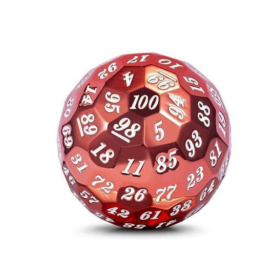 DragonSteel HD D100 Metal Dice (Red Shiny)