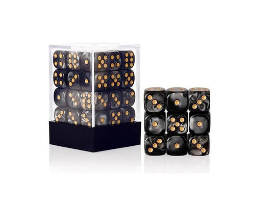 Falentry Dice 36 Piece Block Set (Pearl Black)