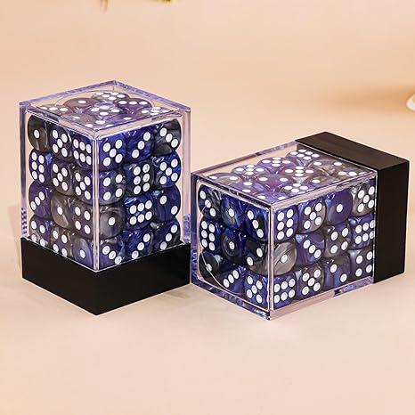 Falentry Dice 36 Piece Block Set (Swirl Blue Gray)