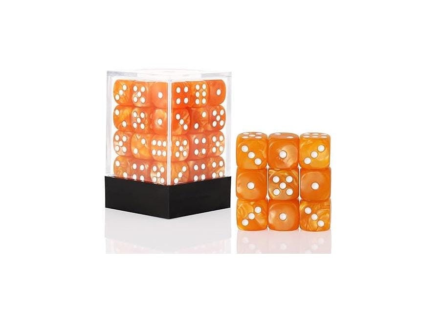 Falentry Dice 36 Piece Block Set (Pearl Orange)