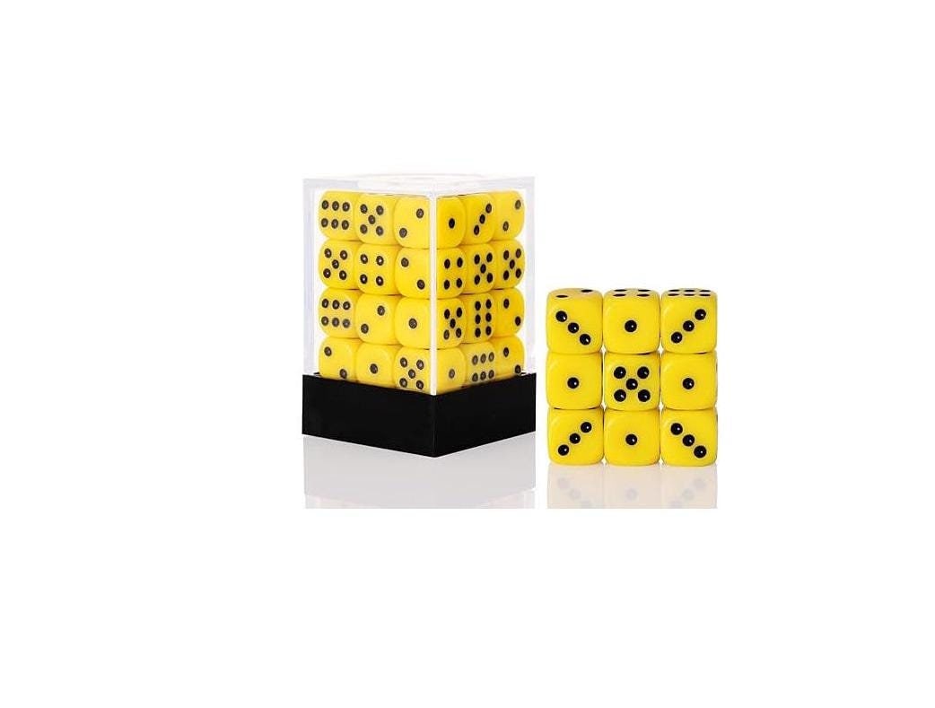 Falentry Dice 36 Piece Block Set (Solid Yellow)