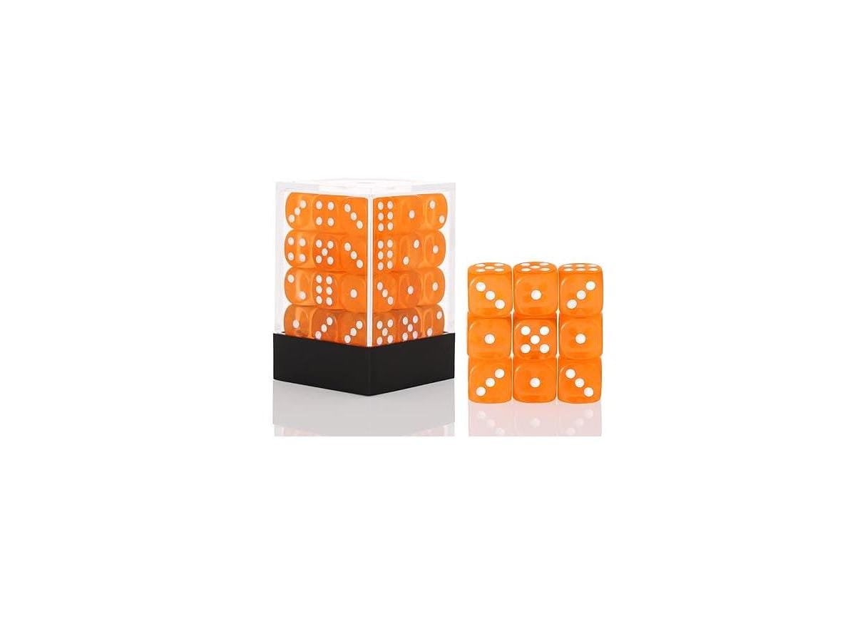 Falentry Dice 36 Piece Block Set (Translucent Orange)