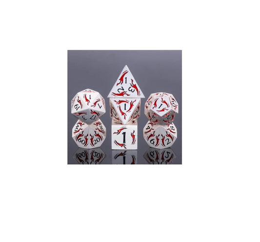 Dagger of the Wind - Demon (Silver Dice w/ Red Dagger Design)